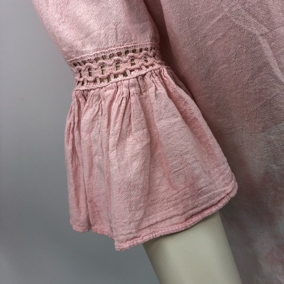 Mora Anthropologie Women's S Pink Ruffle Blouse - Picture 6 of 16